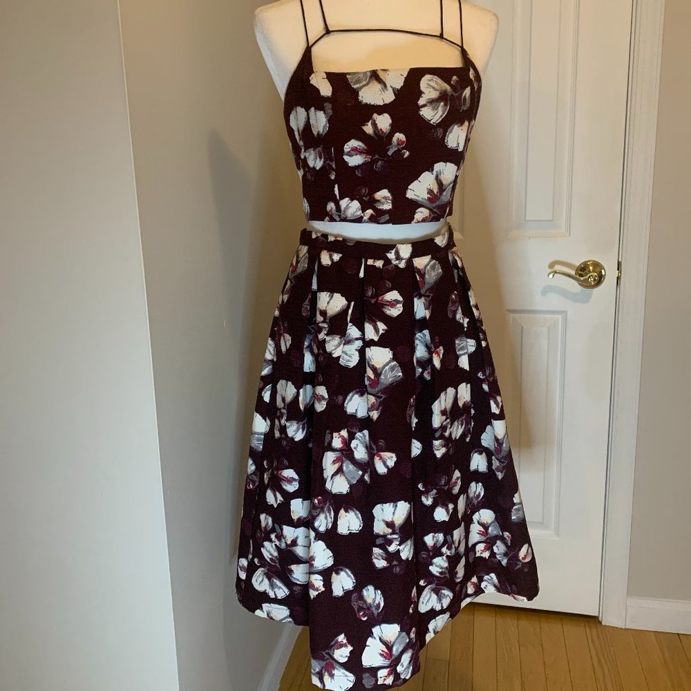 2 pc Floral matching set
